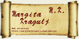 Margita Kragulj vizit kartica